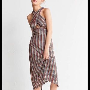 URBAN OUTFITTERS MULTICOLOR MIDI DRESS